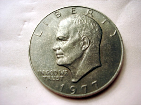 1977-P-Eisenhower-Dollar--Improperly-Annealed